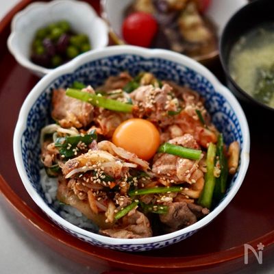 豚キムチ丼〜あっという間のスタミナ丼