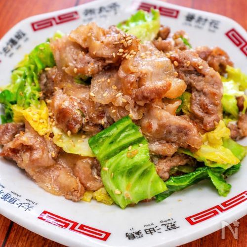 ガツンと旨い◎豚肉とキャベツの味噌にんにく炒め