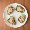 レンジで5分！【ピーマンカップのかにかまチーズグラタン】の工程3