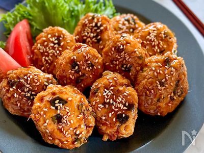 食感が楽しい♪えのき入り豆腐つくね】包丁・まな板いらず | レシピ