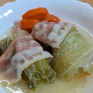 まゆのの作ってみた!投稿(我が家のやさしい味♩じんわりしみしみロールキャベツ)