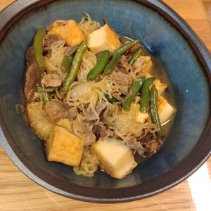 なべ円の作ってみた!投稿(安心できる味「牛肉と厚揚げの煮物」)