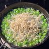 パン泥棒なおいしさ♪【えんどう豆としらすのアヒージョ】の工程2