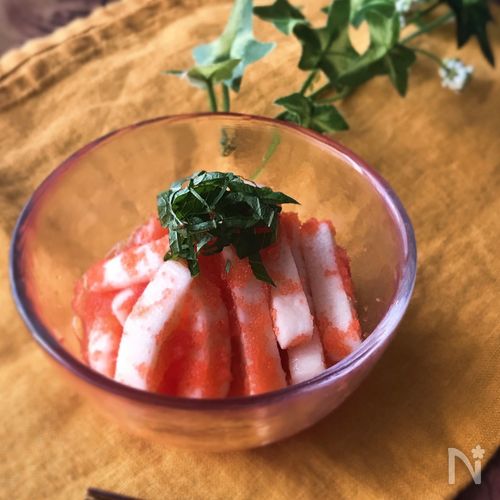 『5分で出来る』長いもと明太子のめんつゆ和え
