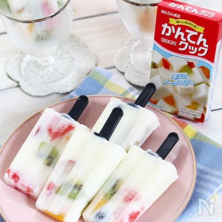 寒天で冷んやり 溶けないアイスキャンディー By Mayumillion レシピサイト Nadia ナディア プロの料理家のおいしいレシピ