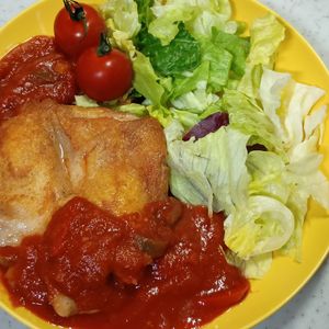 ひろりぃの作ってみた!投稿(ガリトマチキンステーキ)