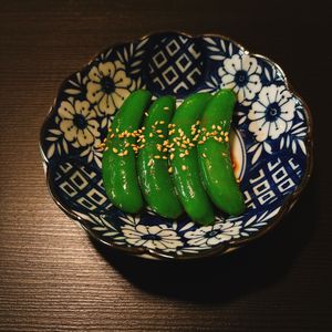 りんの作ってみた!投稿(スナップエンドウのピリ辛醤油麹ナムル)