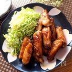 ビールが進む・激ウマ♡鶏手羽中のスタミナ生姜焼き