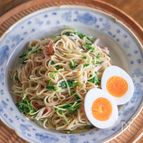 【豆苗とかにかまの冷やし中華】節約ランチに♪