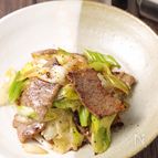 長ねぎがとろっとからむ♪牛肉のネギ塩ダレ