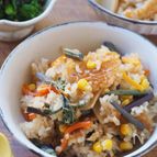 水煮で簡単！山菜の炊き込みご飯
