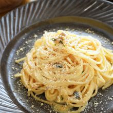 ～レンジで簡単～松茸風味の和風カルボナーラ