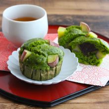 【簡単おやつ】フライパンで簡単！抹茶のさつまいも入り蒸しパン