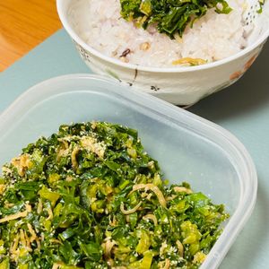 Kuの作ってみた!投稿(栄養満点【菜っぱじゃこふりかけ】)