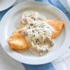 【オムレツのクリームシチューソース】シチューの素で簡単♪