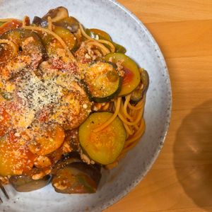 reiの作ってみた!投稿(【ワンパン！お店超え！トマトとなすのパスタ】絶品すぎる味)