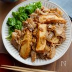 ご飯3杯食べられる！スタミナポーク厚揚げ