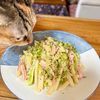 のりのり🐾🎀🤍の作ってみた!投稿(行列の定食屋さんの🍚のり塩じゃがバター野菜炒め定食🤩)