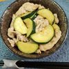M*Pの作ってみた!投稿(【豚肉とズッキーニのにんにく味噌炒め】5分で完成栄養たっぷり)