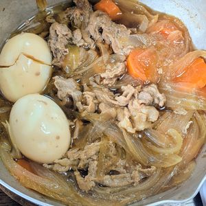 しゃきぴよラブの作ってみた!投稿(豚こまと玉ねぎの甘辛煮【#作り置き#煮るだけ#丼にしても】)