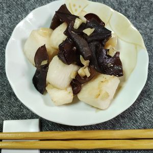 M＊Pの作ってみた!投稿(食感も楽しめてめっちゃ美味しい♡生きくらげと長芋の中華炒め)