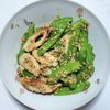 ふうかの作ってみた!投稿(簡単!さやえんどうと竹輪の胡麻和え【作り置き*お弁当にも】)