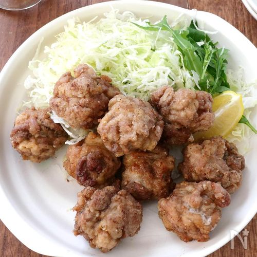 豚こま肉がごちそうに！カリッと豚唐揚げ