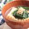 カリカリじゃこと厚揚げ豆腐のお味噌汁