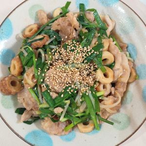 milkの作ってみた!投稿(【豚こまとちくわの中華炒め】ウマウマ簡単節約レシピ♪)
