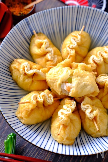 意外と簡単！調味料ひとつ【お手軽えびしんじょのお揚げ巾着】