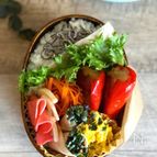 カラフル弁当部！必見「赤ピーマンの肉詰め』