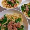 852468の作ってみた!投稿(がつんとウマい！【ベーコンとピーマンのガリバタ焼きうどん】)