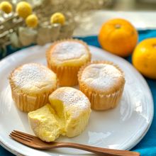 ノンオイルゆずシフォンカップケーキ　ノンオイルシフォン黄金比