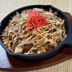 楽ラク手抜キッチン🐶🐾の作ってみた!投稿(テンション爆上がり‼マヨビームでお好み焼き風焼きそば)