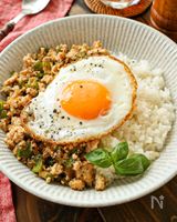 【野菜まるごと!簡単ガパオライス】ナンプラーなしで作れる♡
