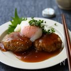 お月見豆腐ハンバーグ。