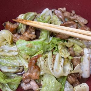 1081382の作ってみた!投稿(キャベツと豚こまの《にんにく♡旨ぽん炒め》)