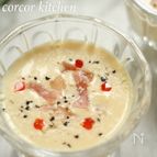 ミキサーで混ぜるだけ！【豆腐の冷製スープ】カルボナーラ味