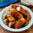 コロコロズッキーニの甘辛肉巻き