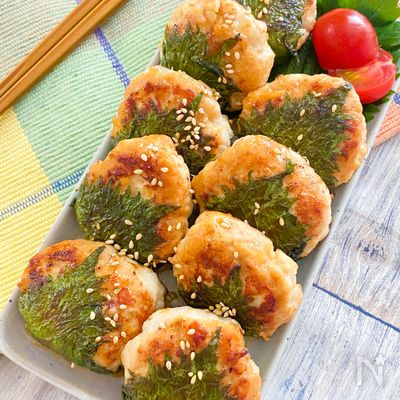 何個でも食べられちゃう☆大葉味噌チーズつくね