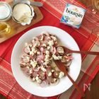 ホームパーティー料理にもブルサンは大活躍！紅白をモチーフにした新春らしいサラダはいかが？