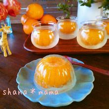 つるんとジューシー♪丸ごとみかんのゼリー♪