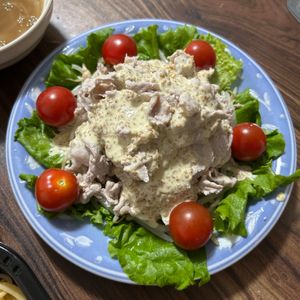ぽんえりの作ってみた!投稿(【ごまだれで♡野菜たっぷりやわらか豚しゃぶサラダ】タレが絶品)