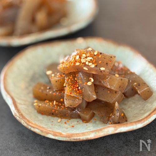 レンチンで簡単♪【こんにゃくのピリ辛煮】