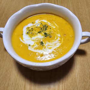 ナムディの作ってみた!投稿(ミキサー不要で濃厚なめらか♪秘密のかぼちゃポタージュ)
