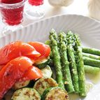 野菜でヘルシー、ガーリックハーブ炒め