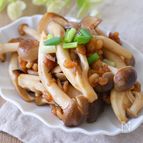 5分で簡単副菜✨〈しめじのオイスターバター炒め〉材料4つ！