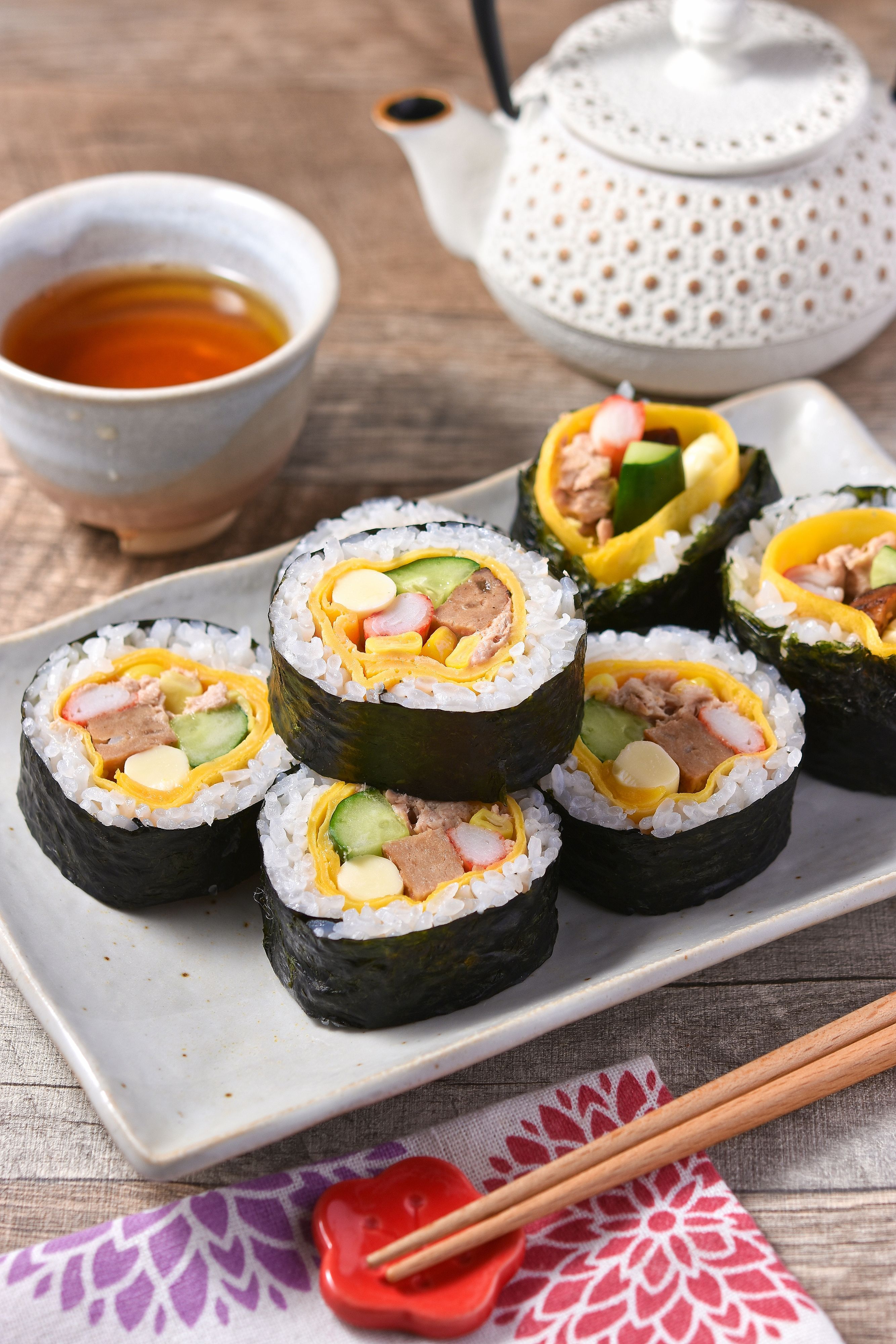 七福サラダ巻き│具材くずれなし！失敗知らずの簡単巻き寿司 | レシピ