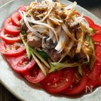 さば缶を使えば火を使わず！お手軽バンバンジー風