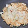 【れんこんと豚こまのチーズチヂミ】外カリ中もちの工程3
